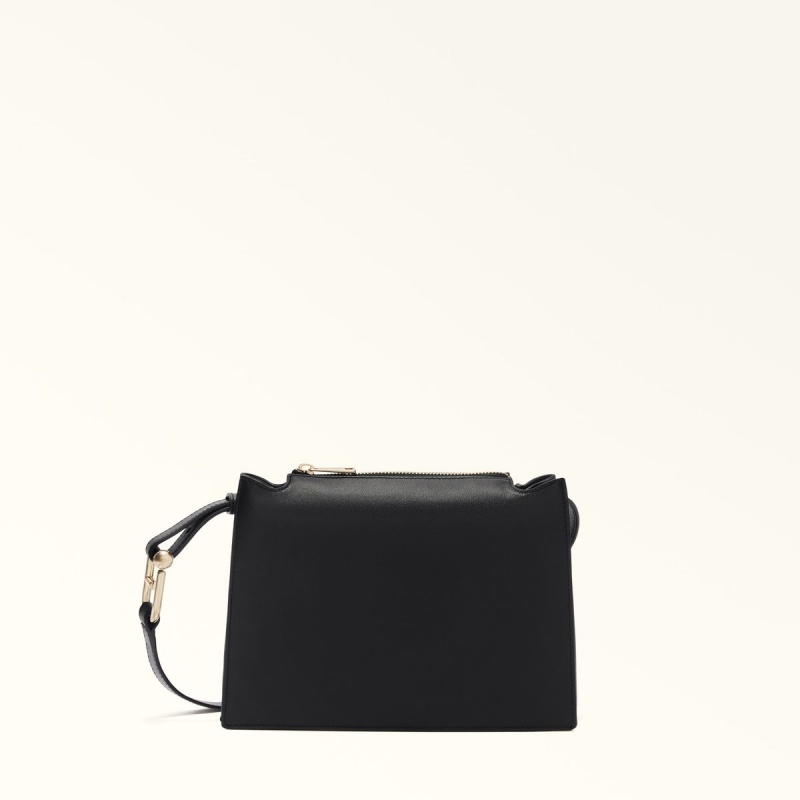 Furla NUVOLA Crossbody Väska Dam Svarta | 4382-LAFSO