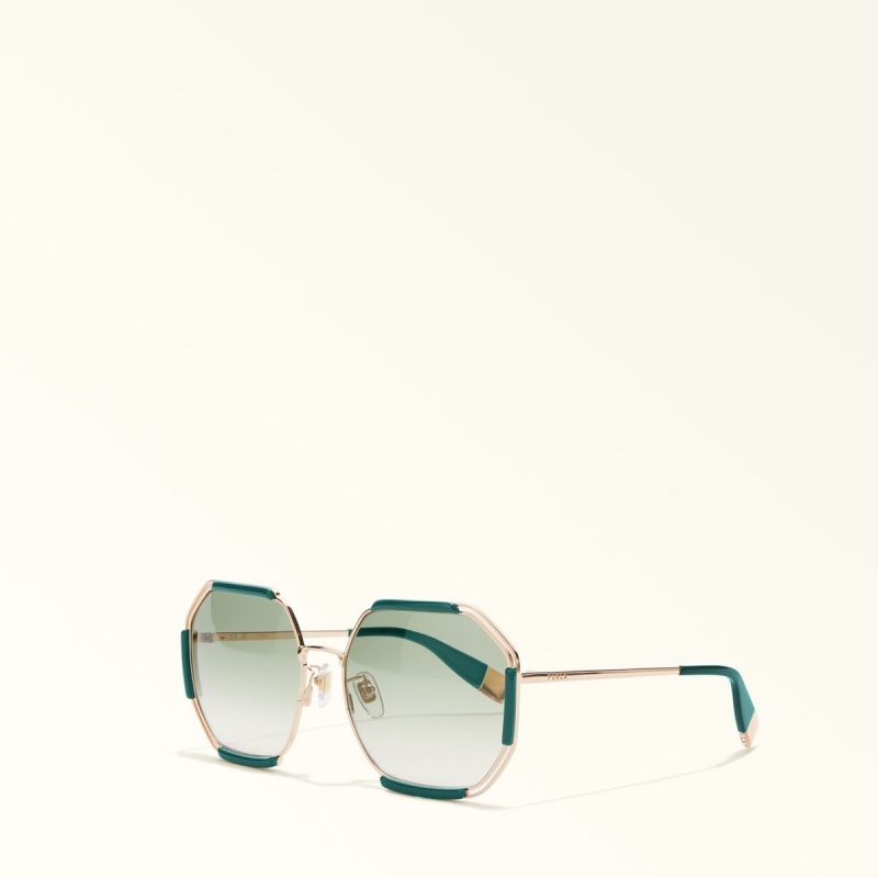 Furla SUNGLASSES Solglasögon Dam Gröna | 3548-LXTAW